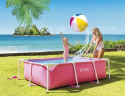 Бассейн каркасный прямоугольный розовый (220х150х60см) 1 шт/упак 28266 - фото 5